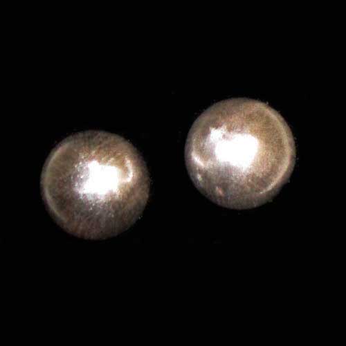Imagen pendientes plata pulida presión bola